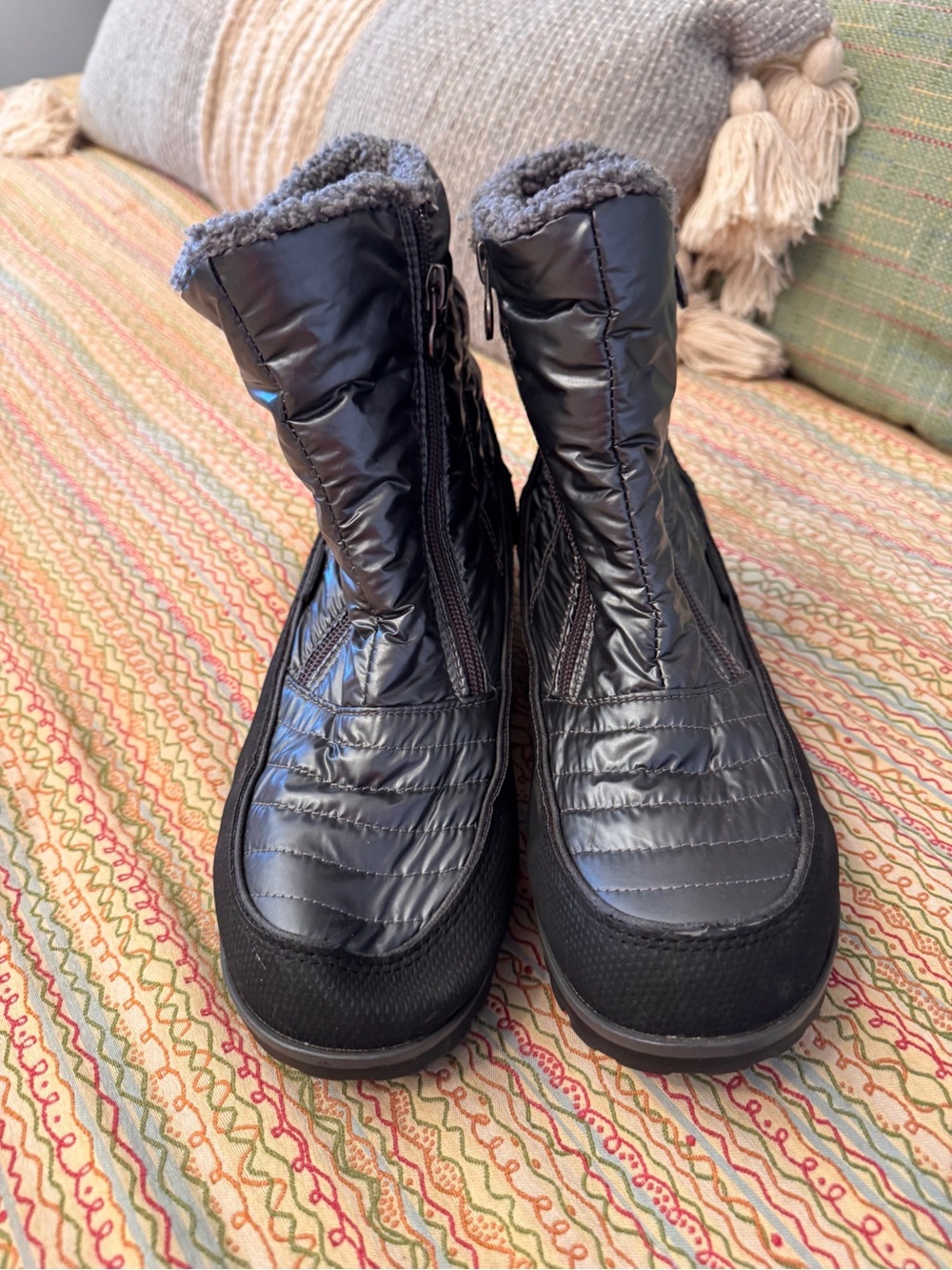JBU by Jambu Snowbird Weather-Ready Quilted Winter Boots Gunmetal Size 9M